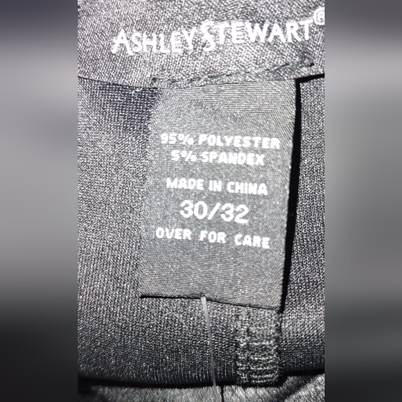 Ashley Stewart Plus Size 30/32 Full On Pants Faux Leather New With Tags 29"L - Picture 5 of 9